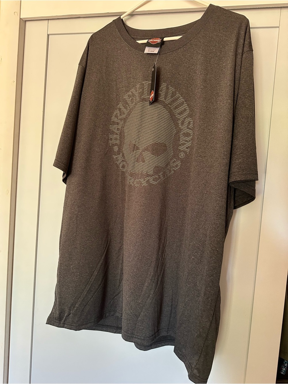 Harley-Davidson Dark Gray Skull Graphic Short-Sleeve Tee